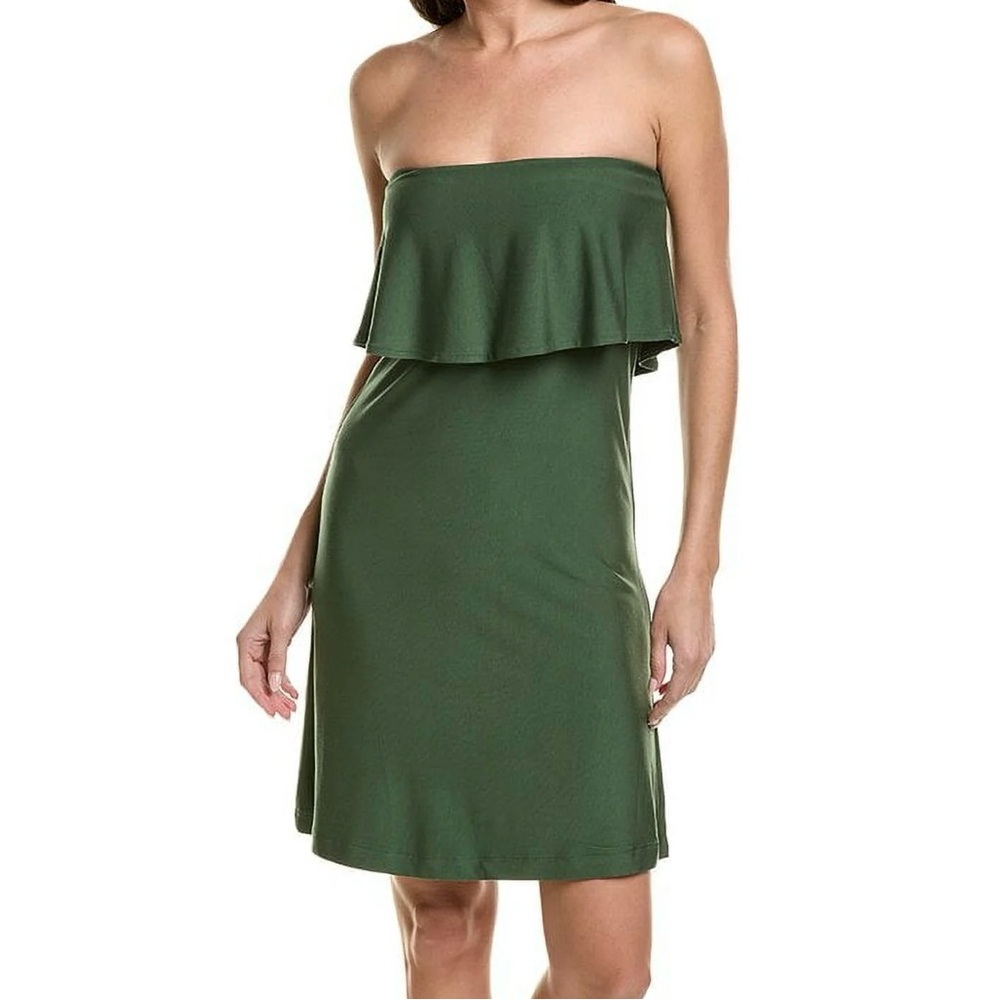 Helen Jon NWT Green Strapless Kimberly Bandeau Mini Dress